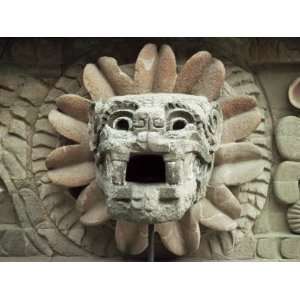 Sculpted Head of Goddess, Temple of Quetzacoatl, Teotihuacan, Mexico 