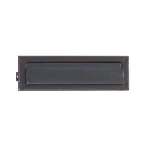   Rubbed Bronze Mail Slot 13 x 3 5/8 Solid Brass Magazine Mail Slot