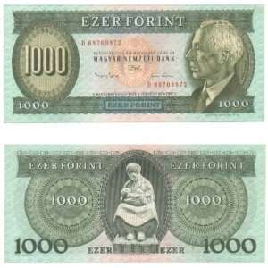  Hungary 1993 1000 Forint, Pick 176b 