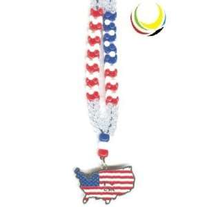  Necklaces  USA MAP  