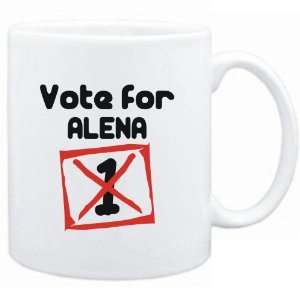  Mug White  Vote for Alena  Female Names Sports 