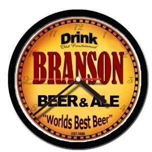 BRANSON beer and ale cerveza wall clock 