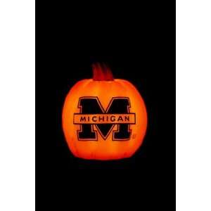 University of Michigan Wolverines Lighted Wax Pumpkin Luminary Candle