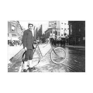  New York City Bike Messenger 12x18 Giclee on canvas