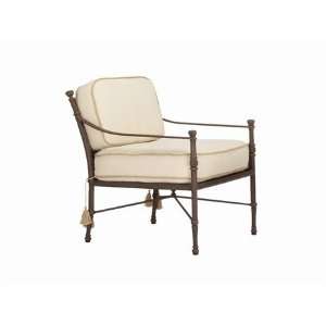 Landgrave Toledo Cast Aluminum Arm Patio Lounge Chair Twilight Gold 