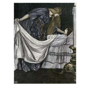 Tristan and Isolde / Iseut   Death of Tristan Giclee Poster Print by 