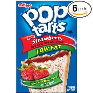 Kelloggs Frosted Lowfat Strawberry Poptarts 8ct 6pack  