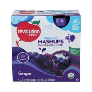 Revolution Foods, Fruit Mashup Grape 4Pk, 12.8 Ounce (3 Pack)  