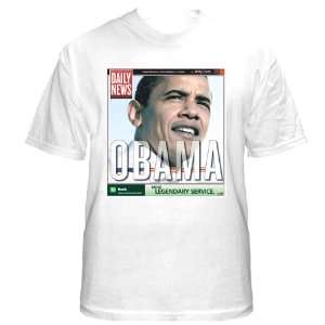  Philadelphia Inquirer Barak Obama insert White T shirt 