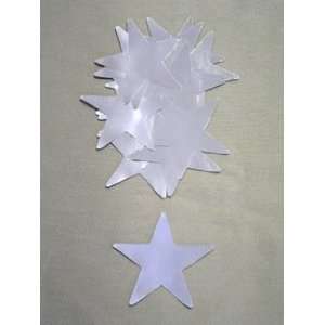  Party Deco 02011 3 in. Silver Stars Confetti   Pack of 12 