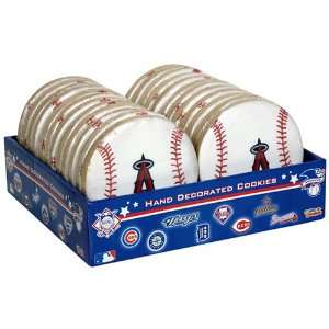 Color A Cookie Major League Baseball, Angels, 24 Count Package  