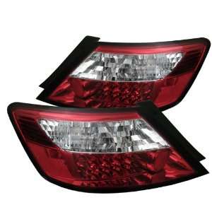  06 08 Honda Civic 2Dr Led Taillights   Red Clear 