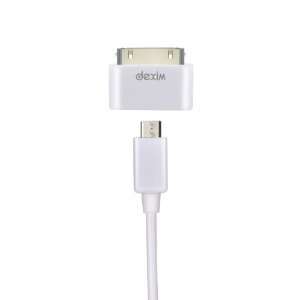   for iPhone, iPod Touch, iPad & Any Standard Micro USB Device (White
