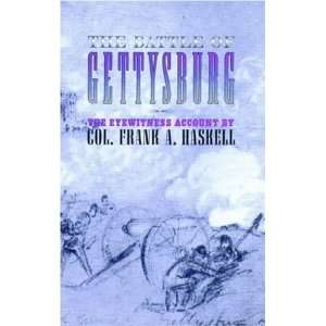  Battle of Gettysburg [Paperback] Col. Frank A. Haskell 