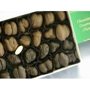   Coated Nuts Boxed Chocolates   Five Pound Box   All Dark Chocolate