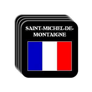 France   SAINT MICHEL DE MONTAIGNE Set of 4 Mini Mousepad Coasters