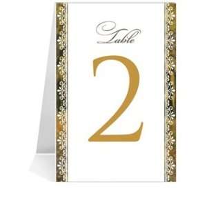   Table Number Cards   Autumn Fresh Lace #1 Thru #29
