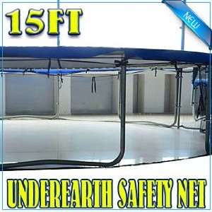 15 Ft Safety Trampoline Underearth Enclosure Net Good Game Trampoline 