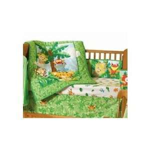  Animals of the Rainforest 4 piece Crib Bedding Set Baby