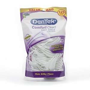  DenTek Comfort Clean Easy Angle Floss Picks, 125 ea 