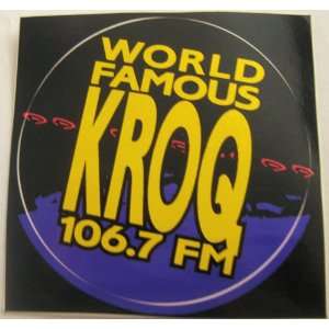  World Famous KROQ 106.7FM Sticker 1994 