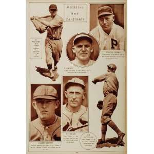  1923 Philly Cardinals Cubs Braves Cy Williams Baseball 