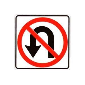  Metal traffic Sign No U Turn (with symbol) Office 