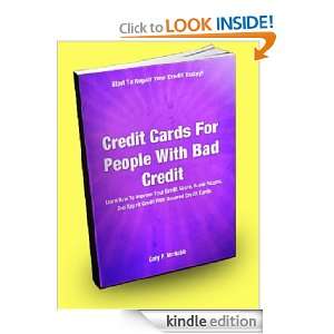 Credit Cards For People With Bad Credit; Learn How To Improve Your 
