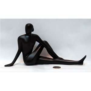 Yoga Positions Acrylic Glass Look Statue Figurine Black Marichis Pose 