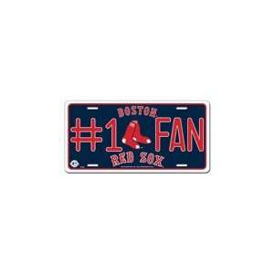  Boston Red Sox Blue #1 Fan License Plate Sports 