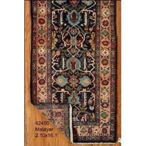  2x16 Hand Knotted Malayer Persian Rug   210x161