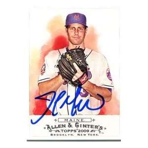  John Maine Autographed 2009 Topps Allen and Ginters Card 