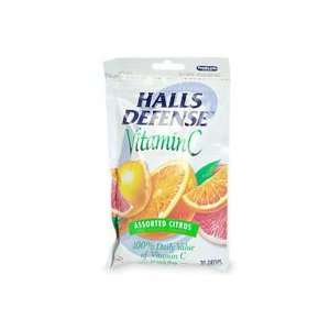  Halls Defense Cough Drop Citrus Bag 12X30 Health 