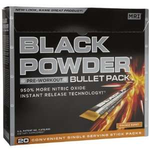 MRI Black Powder PreWorkout Bullet, Orange Burst, 20 Sticks (Quantity 