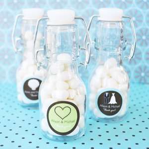  Theme Personalized Mini Glass Bottles 24 Set Kitchen 