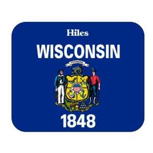  US State Flag   Hiles, Wisconsin (WI) Mouse Pad 