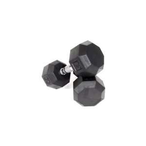  105 150 lb. Rubber 8 Sided Dumbbell w/ Contoured Handle 