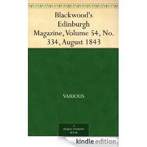 Blackwoods Edinburgh Magazine, Volume 54, No. 334, August 1843 