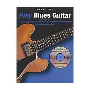  Step One Play Blues Guitar Softcover with CD Sports 