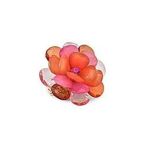  Tonal Brights Faceted Flower Cocktail Ring Everything 