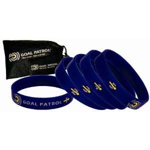  Goal Patrol Goal Setting and Motivational Bracelets, Blue 