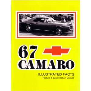  1967 CHEVROLET CAMARO Facts Features Sales Brochure 