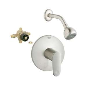  GROHE Europlus Brushed Nickel 1 Handle Shower Faucet with 