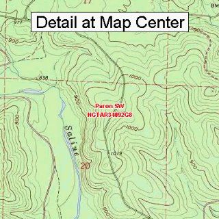  USGS Topographic Quadrangle Map   Paron SW, Arkansas 