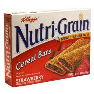Nutri Grain Cereal Bars, Strawberry, 8 Count Bars (Pack of 6)