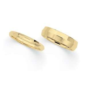    02.50 Mm 14K Yellow Gold Knife Edge Comfort Fit Band Jewelry