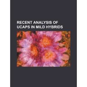   of ucaps in mild hybrids (9781234558536) U.S. Government Books