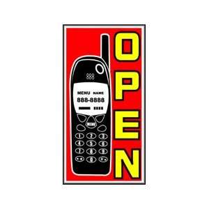  Cellular Phones Open Backlit Sign 36 x 20
