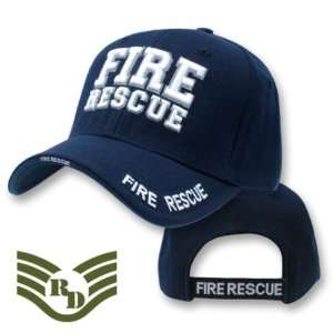  Fire Rescue adjustable baseball cap blue & white 