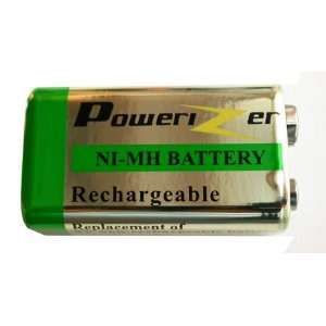  9 Volt 170 mAh Powerizer NiMH Rechargeable Battery 
